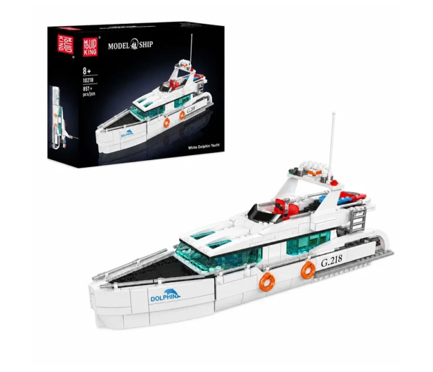 Mould King Klocki konstrukcyjne Jacht White Dolphin 857 el. zestaw 1021 - 1551608 - zdjęcie